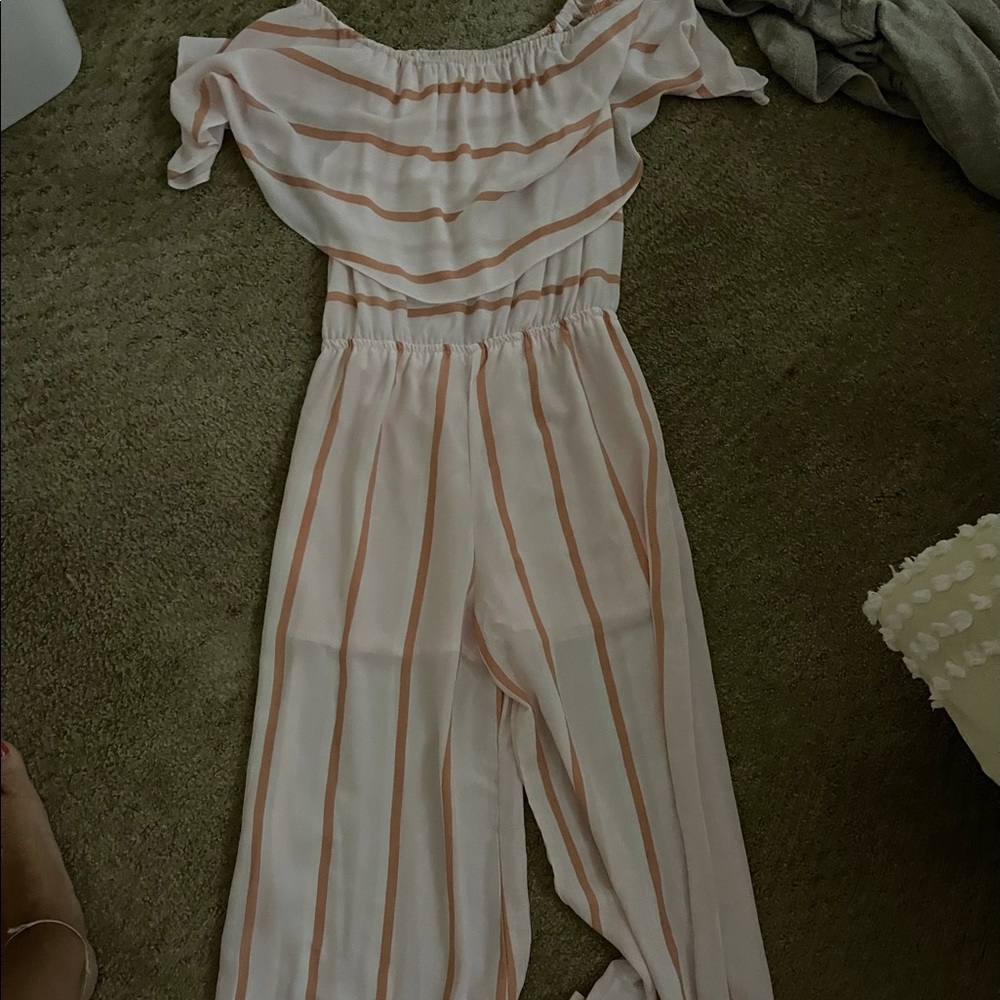 Striped jumpsuit